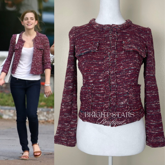 Isabel Marant Jackets & Blazers - Etoile Isabel Marant Ariana Knitted Cotton Blend Jacket ASO Emma Watson Tweed